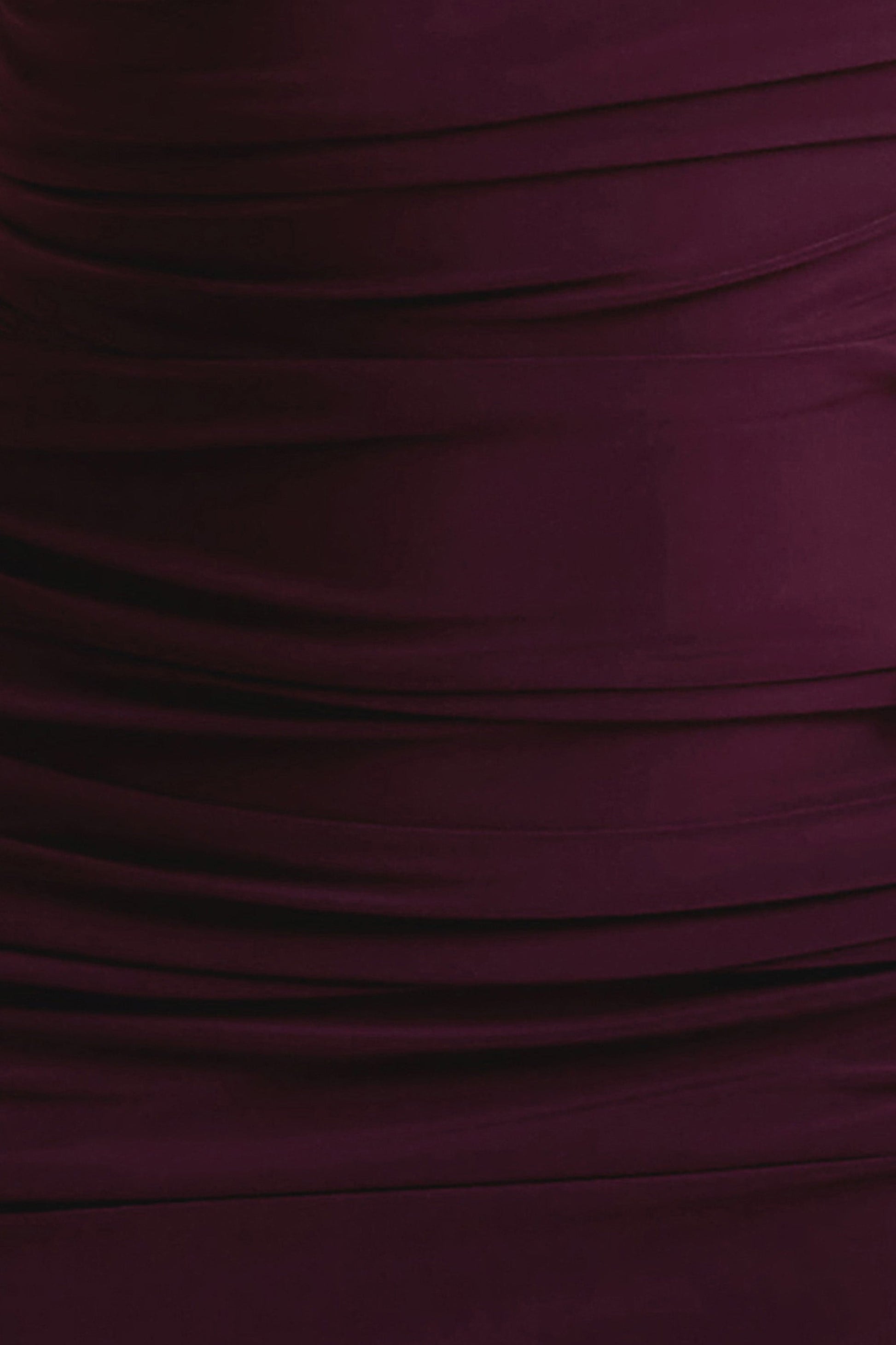 Dalarie One-Shoulder Gathered Maxi Dress in Port Shoulder Gathered Maxi Dress 6