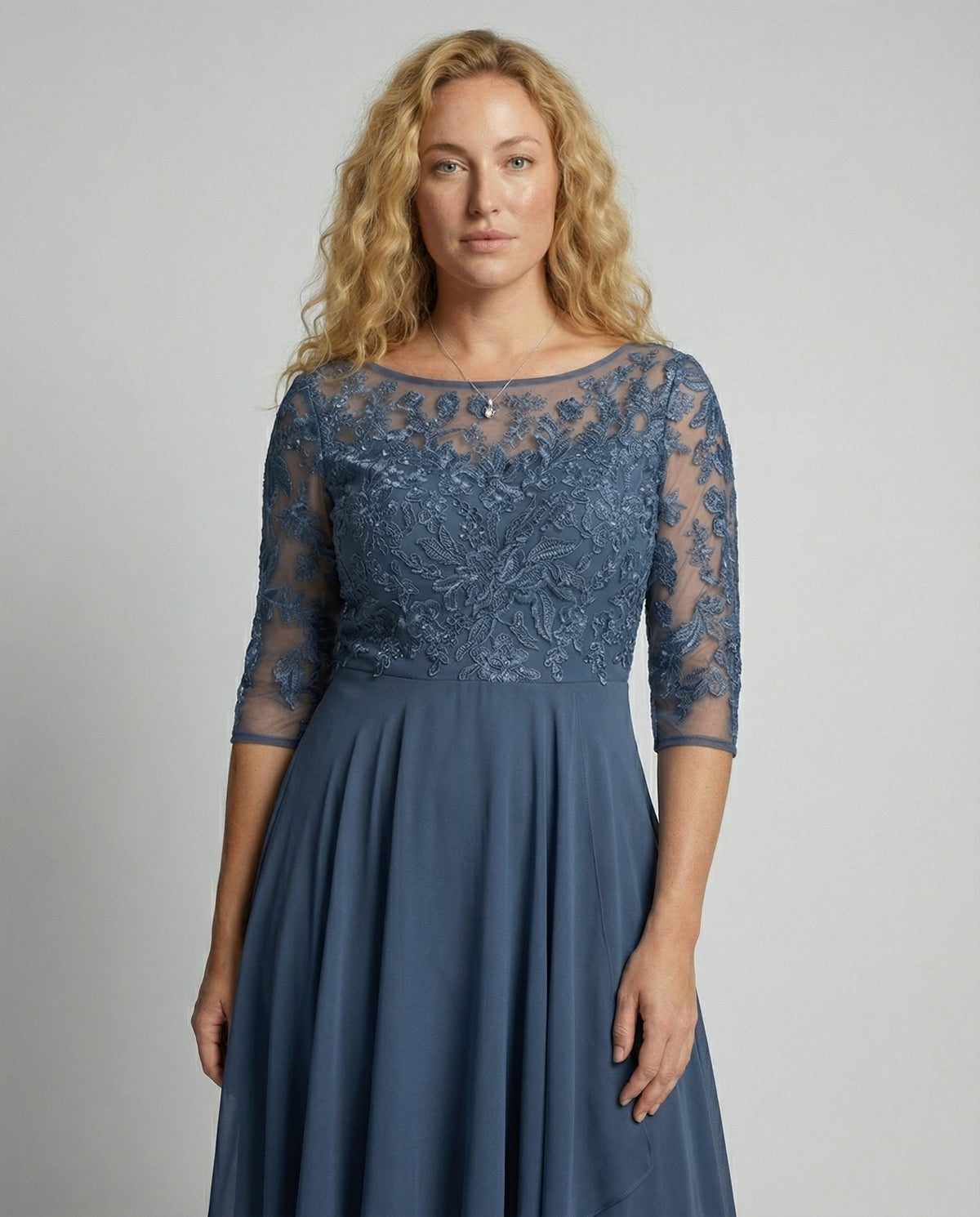 Margot Satin A-Line Midi Dress Multi 17
