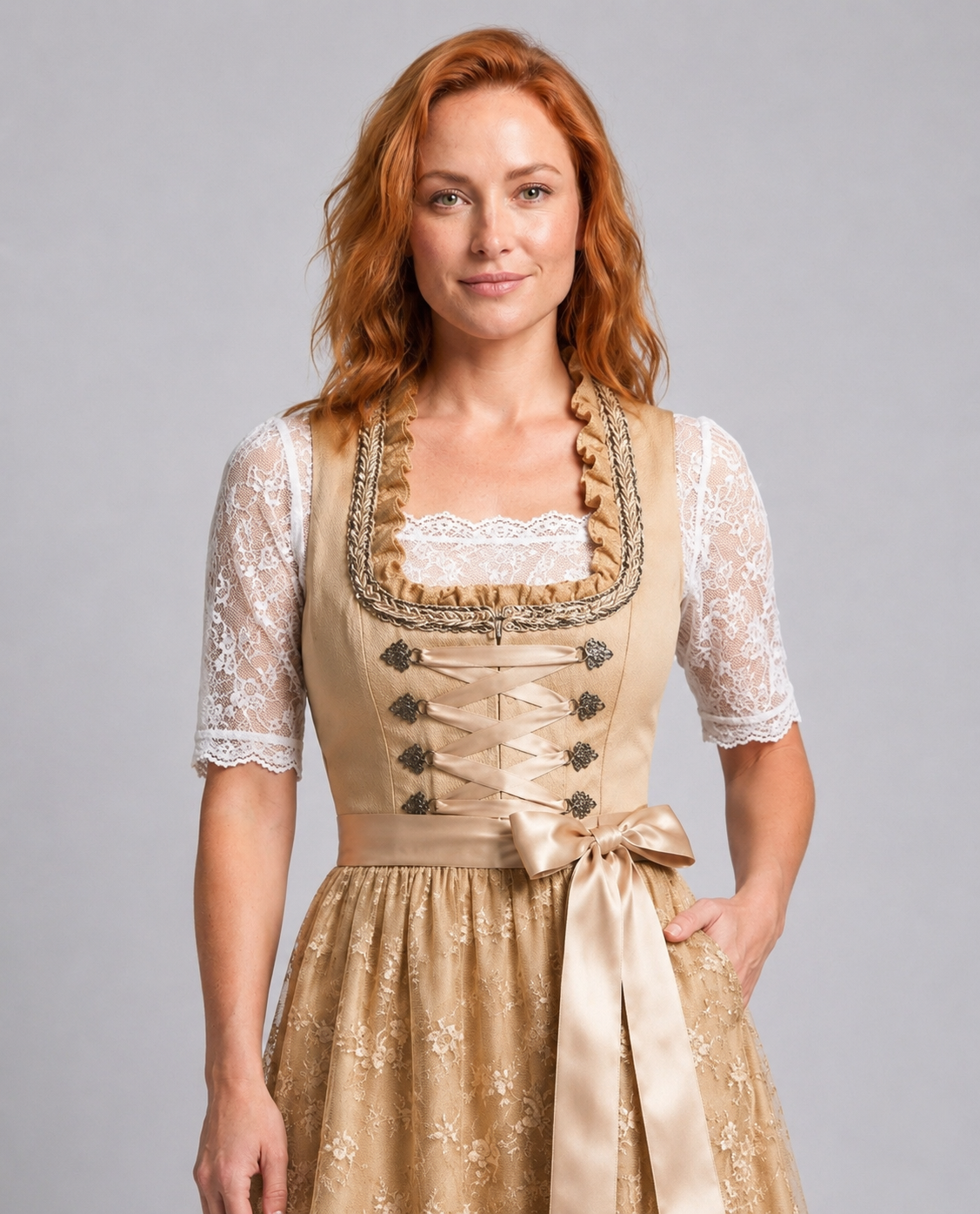 Giselle Dirndl Midi Dress Multi 3