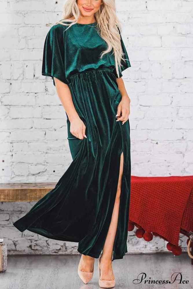 Margot Velvet Midi Dress Gold 8