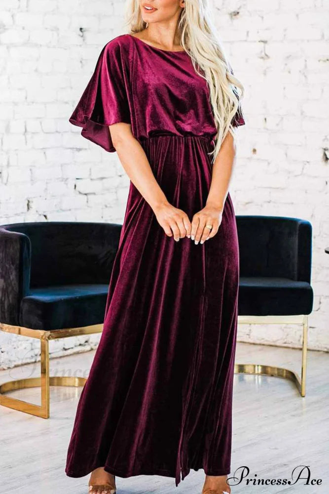Margot Velvet Midi Dress Green 4
