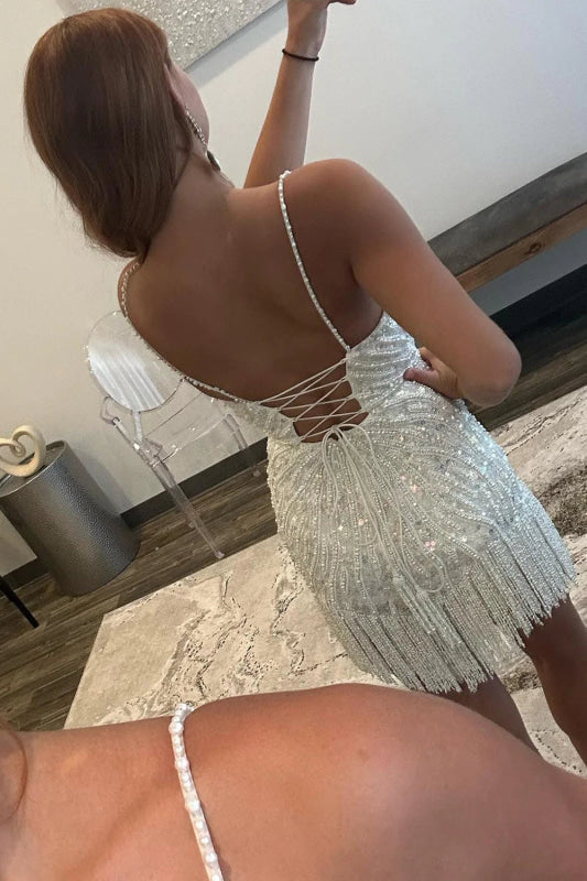 Arabella Sequin Mini Dress Mint 2