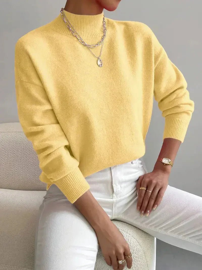 Margot Mock Turtleneck Sweater Black 4
