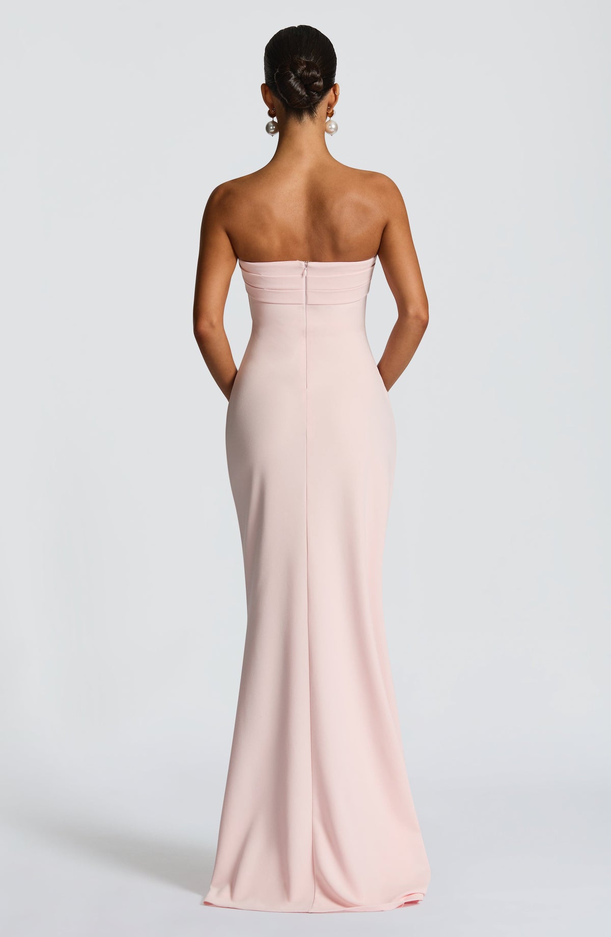 Zafira Satin Maxi Dress Blush 4