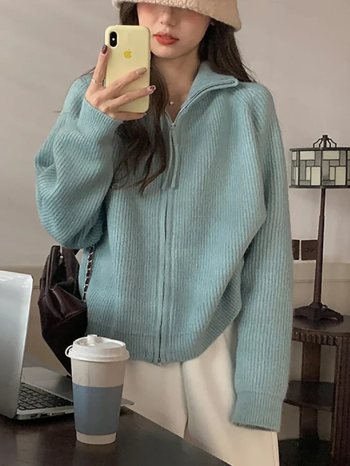 Margot Knit Cardigan Blue 5