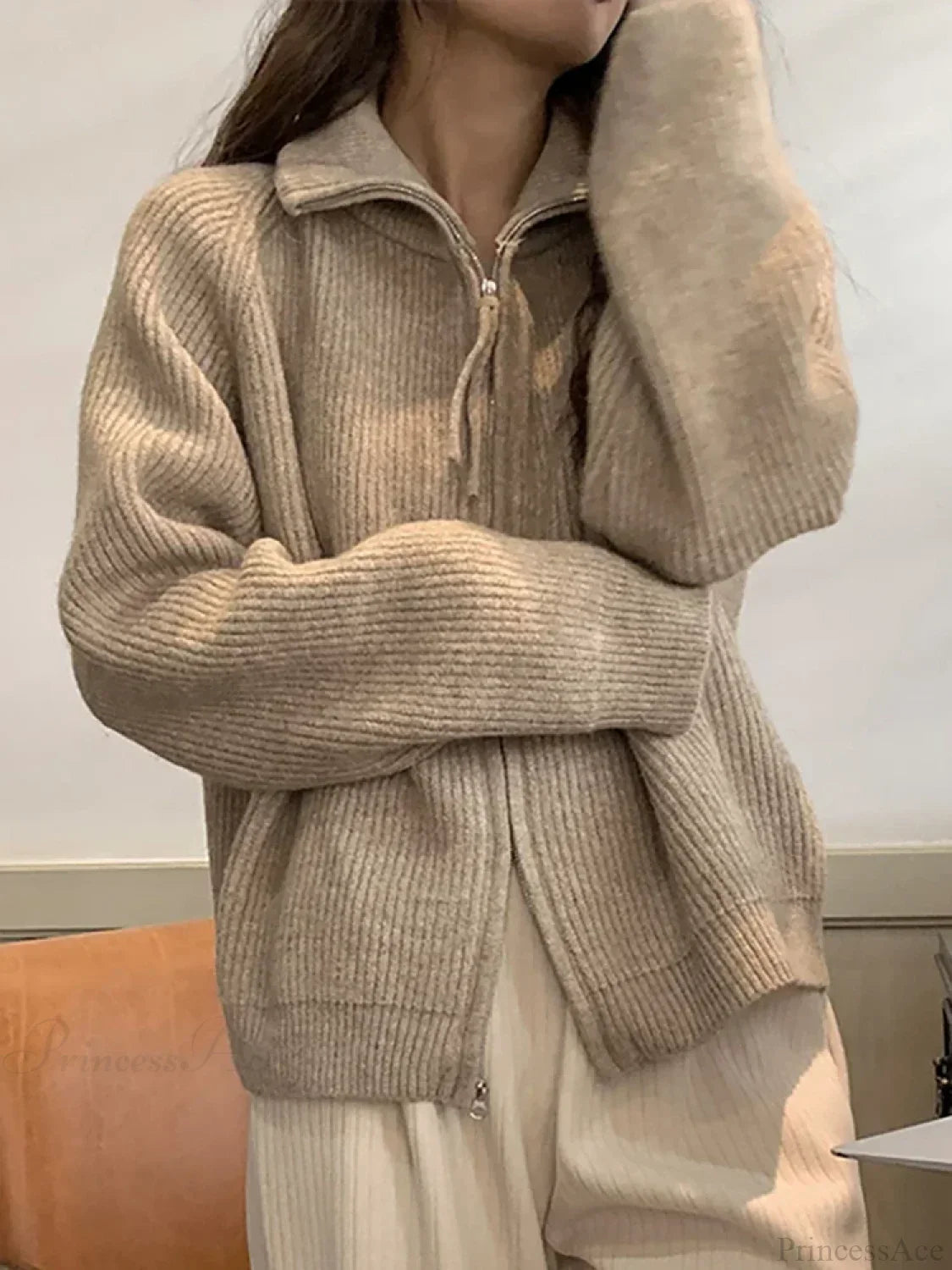 Margot Knit Cardigan GRAY 1