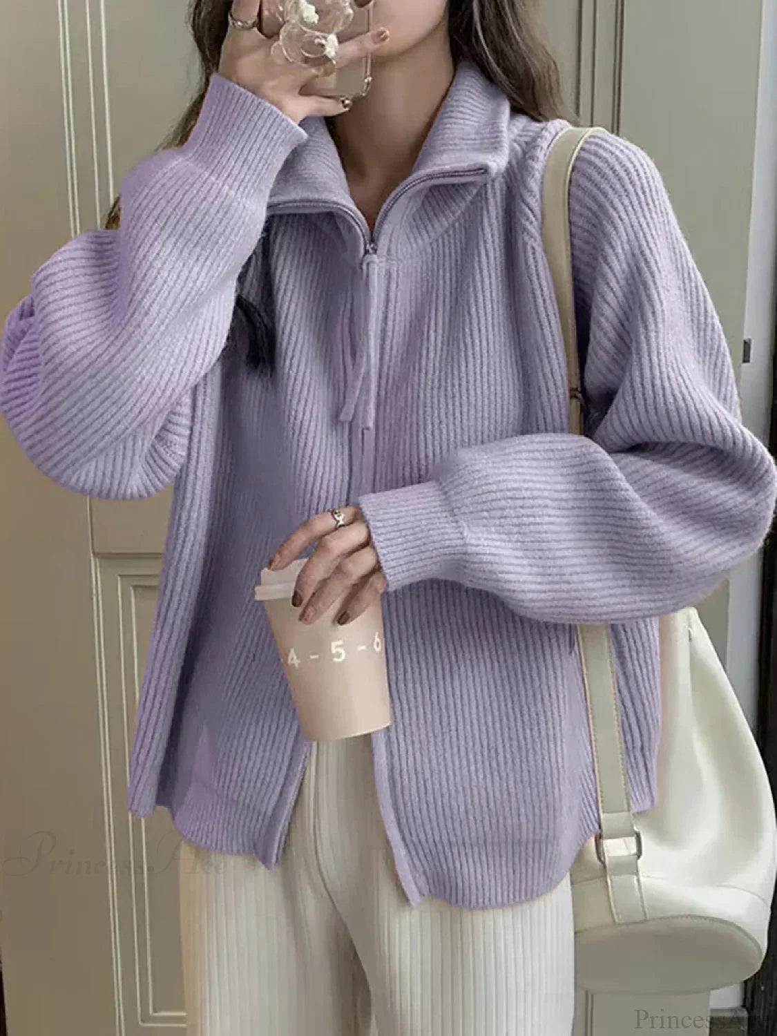 Margot Knit Cardigan Oatmeal 3